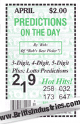 Predictions Lottery Book