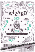 The Wizard
Lottery Book