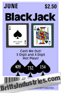 Black Jack Monthly Lottery Book