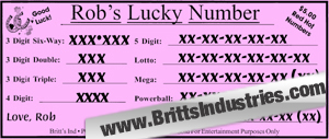 Rob's HOT Lucky Number