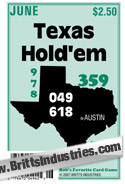 Texas Hold 'Em Monthly Lottery Book