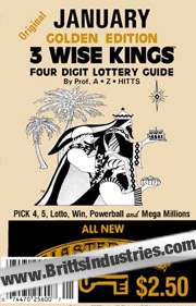 Original 3 Wise Kings Monthly Lottery Book